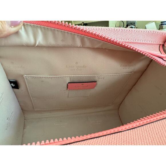 KATE SPADE, NWT, Blossom Pink, Small Canvas Tote/Purse/Crossbody - Picture 12 of 15